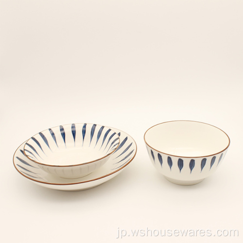 Wholesale Porcelain Noodleボウルホワイトディッシュセラミック